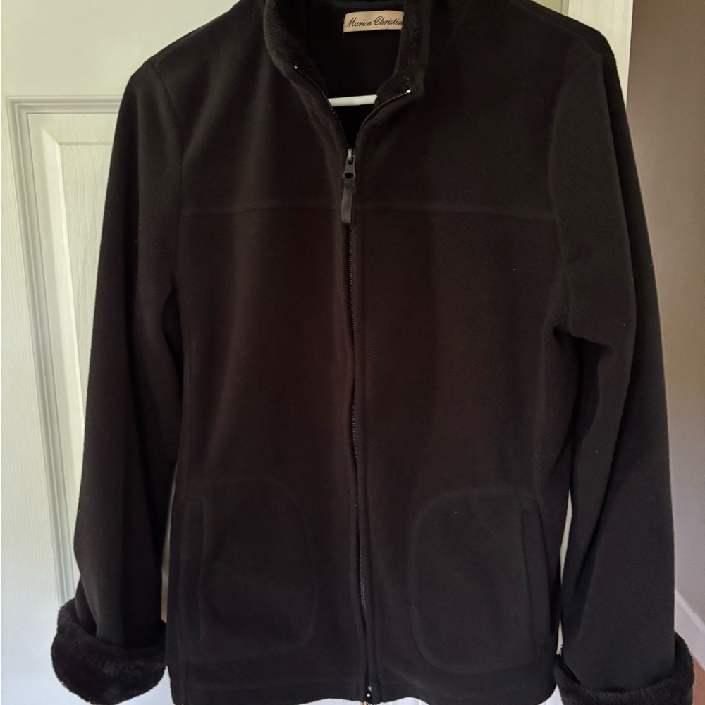 Marisa Christina Black Jacket zip up